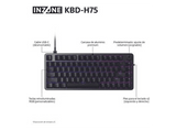 Teclado gaming - Sony INZONE KBD-H75, Disparo rápido, Interruptores magnéticos, TKL, Sondeo 8000 Hz, RGB, PC FPS, Fnatic, US Layout, KBDG900, Negro