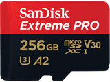 Tarjeta Micro SDXC - SanDisk Extreme PRO, 256GB, Hasta 200 MB/s, UHS-I, U3, V30, A2, 4K UHD y Full HD, Negro