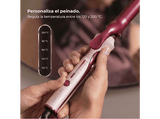 Rizador - Cecotec SurfCare 2500 CurlClip Olive, Cerámica con queratina y argán, 120-200ºC, 5 temperaturas, Calentamiento rápido, Olive