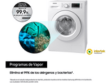 Lavadora secadora - Samsung WD80T4046EE/EC, 8 kg/5 kg, 1400 rpm, EcoBubble™, Programas de vapor, Blanco