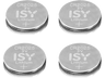 Pilas - ISY IBA 2025-1, 4 Piezas, 3V, Litio, Universal