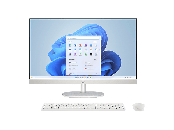 All in one - HP 27-cr0121ns, 27" Full-HD, Intel® Core™ i5-1335U, 16GB RAM, 512GB SSD, Iris® Xᵉ, Windows 11 Home, Blanco caracola