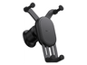 Soporte de móvil para coche - Baseus Gravity Air, Universal, Para rejilla de aire, Brazos metálicos, Con revestimiento protector, Alta sujeción, Negro