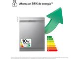 Lavavajillas - LG DF587HVS, 10 servicios, 10 programas, 60 cm, Lavado a vapor, Acero  antihuellas