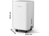Deshumidificador - Rowenta Extreme Dry Compact DH5260, 16 l/día,  Depósito 3 l, Superficie 40 m², Silencioso, Blanco