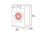 Lavadora secadora - Samsung WD90HG5U34BEEC, 9 kg de lavado, 6 kg de secado, 16 programas, Clase A, Wifi, Blanco