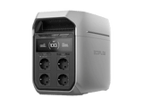 Estación de energía - EcoFlow Delta 3 Plus, 1024 Wh, USB-A, USB-C, DC5521, IP65, Plata