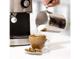 Cafetera express - Ufesa CE7240, 20 bar, 850 W, 1.6 L, Manual, Función calienta tazas, Plata y Negro