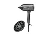 Secador - BaByliss Titanium Shine D6200DE, 2100 W, 3 Temperaturas/Velocidades + Aire Frío, Iónico Antiencrespamiento, Difusor incluido, Plata