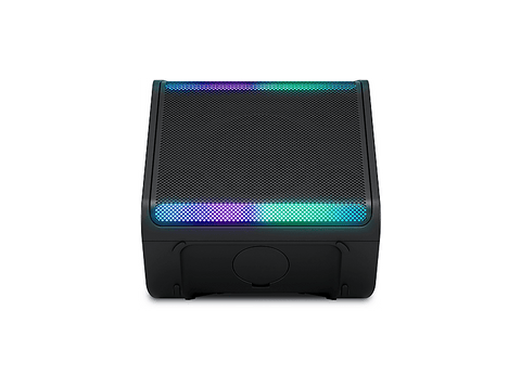 Altavoz inalámbrico - LG STAGE 301, 120W, karaoke, luces y pantalla LED, efectos de DJ, Bluetooth, hasta 12h batería,Negro