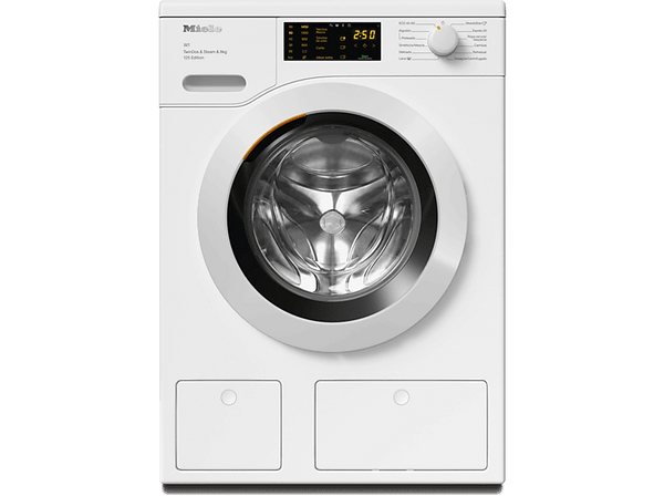 Lavadora carga frontal - Miele WCB680 WCS 125 Edition, 8 kg, 1400 rpm, 11 programas, Blanco loto