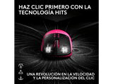 Ratón gaming - Logitech G Pro X3 Superstrike, Inalámbrico, 48.000ppp, Sensor Hero 2, Lightspeed-BT, Sistema respuesta háptica, 135hrs, PC-Mac, Rosa