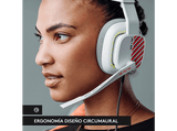 Auriculares gaming - Astro A10, De diadema, Con cable, Para Xbox Series X|S, Micrófono volteable para silenciar, Control de volumen integrado, Blanco