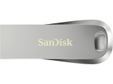 Memoria USB 32GB - SanDisk Ultra Luxe, USB 3.2, 150 MB/s, Protección por Contraseña, Diseño metálico, Plata