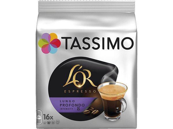 Cápsulas monodosis - Tassimo L'Or Lungo Profondo, 16 cápsulas
