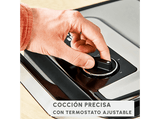 Sandwichera - Moulinex GI272D10, 2000 W, 2 en 1, Grill & sandwichera, Antiadherente, 4 a 6 raciones, Inox