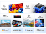 TV LED 75 - TCL 75P6K, UHD 4K, AiPQ, Smart TV, DVB-T2, Smart TV, 60 Hz, Negro