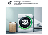 Lavadora carga frontal - LG F0P3CYV2E, 20 kg, 1000 rpm, 14 programas, AI Direct Drive™, TurboWash™360˚, Acero negro