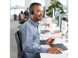 Auriculares - Logitech 960 USB-A, Con cable, PC/Mac, Micrófono ajustable