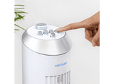Ventilador de torre - Cecotec EnergySilence 8090 Skyline, 60W, Oscilación automática, 3 velocidades, Temporizador 2h, Asa, Base estable, Blanco