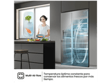 Frigorífico americano - Hisense RS818N4TIE1, No Frost, 179 cm, 636 l, WI-FI, Dispensador Agua & Hielo, Inox