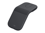 Ratón inalámbrico - Logitech Mobi Fold, Bluetooth-USB, 4000ppp, Multidispositivo, Multisistema, Personalizable, Clics silenciosos, Carga rápida, Negro