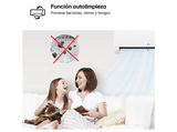 Aire acondicionado Split 1 x 1 - LG PLUSWF18X, 4300 fg/h, Gold Fin™, Tecnología Replace, Wi-Fi, Blanco