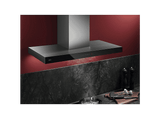 Campana decorativa - AEG GB67D91HL, 3 velocidades, 600 m³/h, Función Brisa, 90 cm, Inox con panel de cristal negro