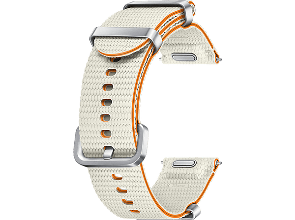 Correa - Samsung Nato Band, Para Samsung Galaxy Watch7, Cierre clásico, Talla S/M, Cream/Orange