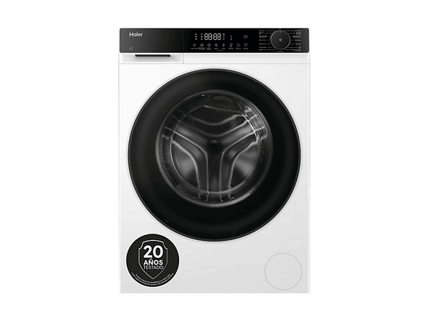 Lavadora carga frontal - Haier X5 Series HW90-BP14357TUIB, 9kg, 1400rpm, Motor Inverter, Wi-Fi, Blanco