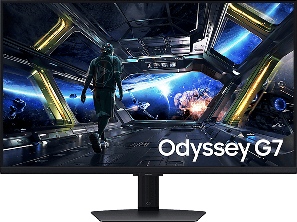 Monitor gaming - Samsung Odyssey G7 SMART LS32DG702EUXEN, 32 " UHD 4K, procesador NQM AI, 144 Hz, 1 ms, IPS, FreeSync Premium, Altura ajustable, Negro