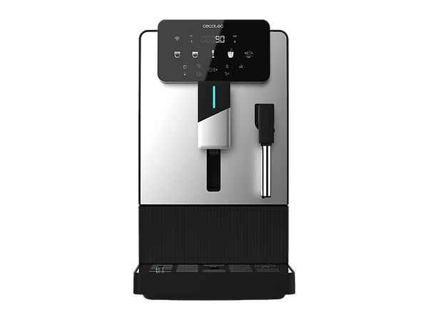 Cafetera superautomática - Cecotec Cremmaet Steam, 19 bar, 1300W, Depósito 1.1L, Molinillo cónico, Plug&Play, Vaporizador, Depósito café 150g, Negro