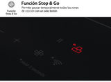 Placa inducción - LG CI5Z2421BN, 3 zonas, Zona grande de 32 cm,  Stop&Go, ThinQ™, Negro