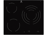 Encimera - Electrolux EHF6232IOK, Vitrocerámica, 3 zonas, Sin Marco, 60 cm, Negro