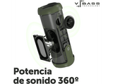 Altavoz inalámbrico - Vieta Upper 4, 45 W, Bluetooth, 13h Autonomía, IPX7, LED RGB, Conexión dual, Verde