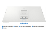 Monitor - Samsung  SMART M80F LS32FM801UUXEN, 32 UHD 4K, 60 Hz, 4 ms, VA, Altura ajustable, Blanco