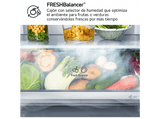 Frigorífico combi - LG GBBS514AMB, No Frost, 186 cm, 333 l, DoorCooling+™, FRESHBalancer™, Acero texturizado antihuellas