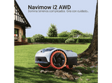 Cortacésped - Navimow i206E AWD, Xero‑Turn™, 600 m², Cámara RGB, IP66, Seguimiento GPS, Altura de corte: 2-6 cm, Gris
