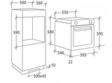 Horno - Candy FCP502W/E, 65l, Multifunción, Limpieza Aquactiva, 60cm, Puerta doble cristal desmontable, Blanco