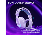 Auriculares gaming - Logitech G G522, RGB, Personalizable, Lightspeed/Bluetooth/USB, Micrófono extraíble, Transductores ProG, PC/Mac/PS5, Blanco