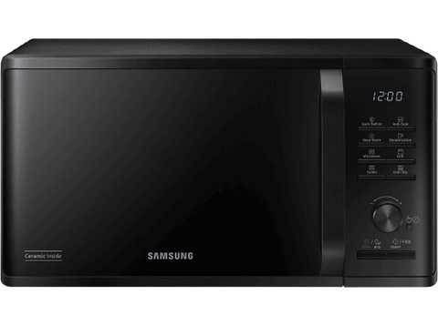 Microondas con grill - Samsung MG23K3515AK/E1, 2300 W, 6 niveles de potencia, 23 l, Negro