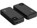 Powerbank - Isy IPP 20001, 20000 mAh, 2x USB-C, 1x USB-A, Negro