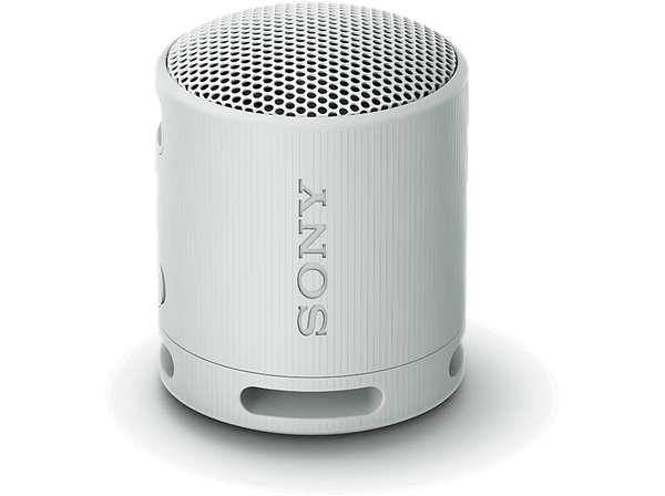 Altavoz inalámbrico - Sony SRS-XB100, Bluetooth, Portátil, Compacto y potente, 16 horas, Resistente al agua y al polvo IP67, Ecológico, Gris