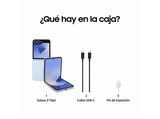 Móvil - Samsung Galaxy Z Flip6 5G, 256GB, 12GB RAM, Azul, 6.7 FHD+, Plegable, Qualcomm Snapdragon, 4000 mAh, Android 14