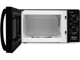 Microondas - Orbegozo MI 2117, 700 W, 6 Niveles de Potencia, 20 l, Temporizador 30 min, Negro