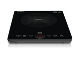 Placa inducción - KOENIC KIP 201025, Libre instalación, 1 Zona, 2000W, Rango de Temperatura de 60–240°C, Control Táctil, Temporizador, Negro