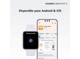 Smartwatch - Huawei Watch Fit 5, 46.23 mm, Correa 20mm, 7 días Autonomía en Uso Típico, Pantalla AMOLED 1.82, Púrpura