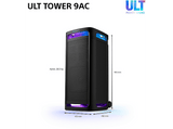 Altavoz de gran potencia - Sony ULT TOWER 9AC, Bluetooth para fiestas, ULT POWER SOUND, X-Balanced, Luces/Sonido 360, Entradas de karaoke, Negro