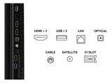 TV QLED 65 - TCL 65P7K, UHD 4K, AiPQ Processor, Smart TV, DVB-T2, 60 Hz, Pantalla HVA, Dolby Atmos, Negro