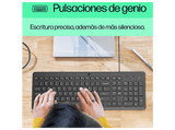 Pack Teclado + Ratón - HP HP150, USB-A, Indicadores LED, Recorrido de teclas de perfil bajo, Negro